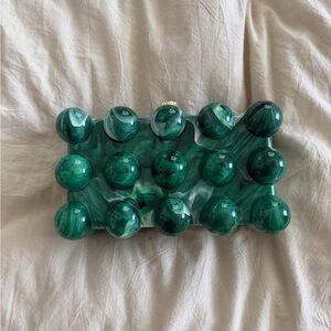 Fashion Nova Emerald Green Clutch